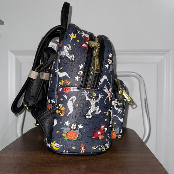 Mickey and Friends Not So Scary AOP Loungefly Backpack - Picture 2 of 6